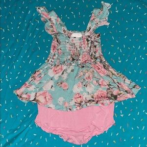 Posh Peanut Spring Rose bummie 18-24 months